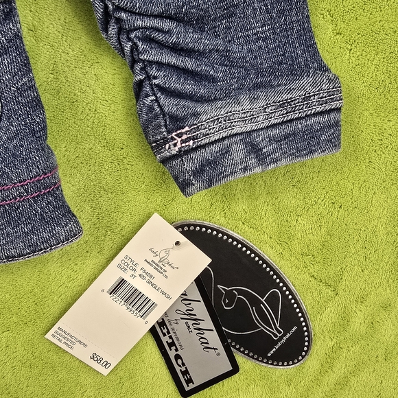 NWT 3T Girls Denim Jacket Babyphat Girlz - Picture 4 of 6